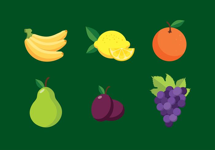 Fruit plat vrije vector