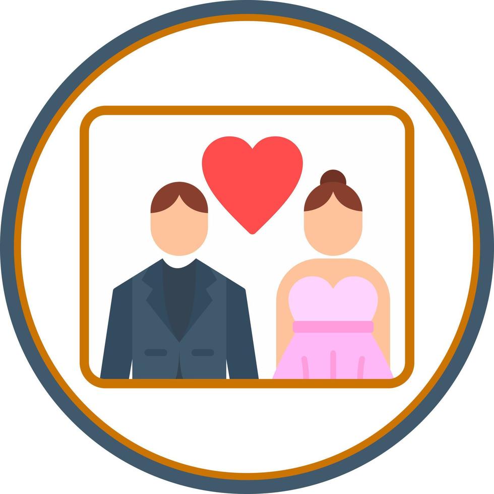 bruiloft foto's vector icoon ontwerp