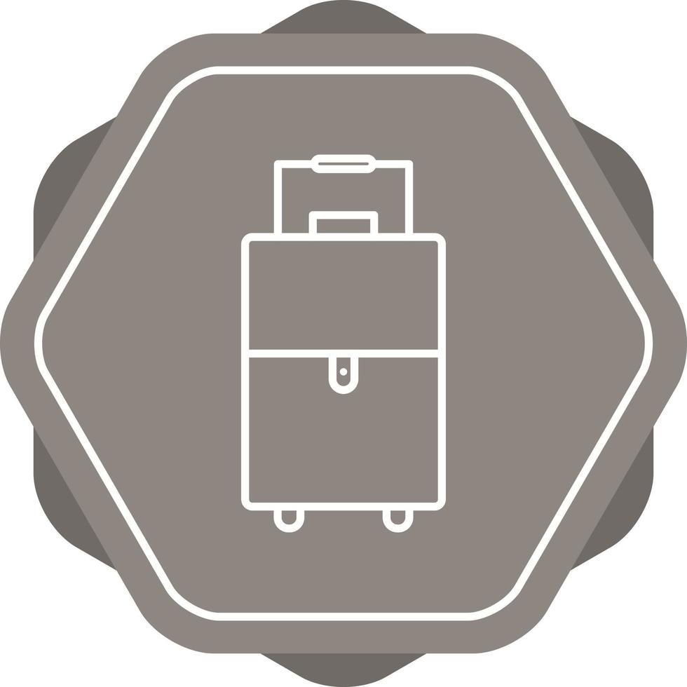 uniek koffer vector lijn icoon