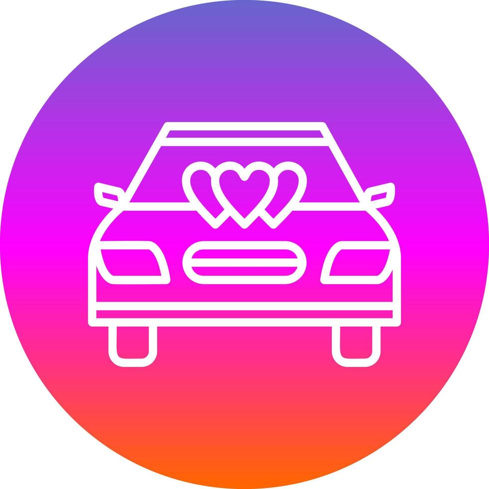 bruiloft auto vector icoon ontwerp