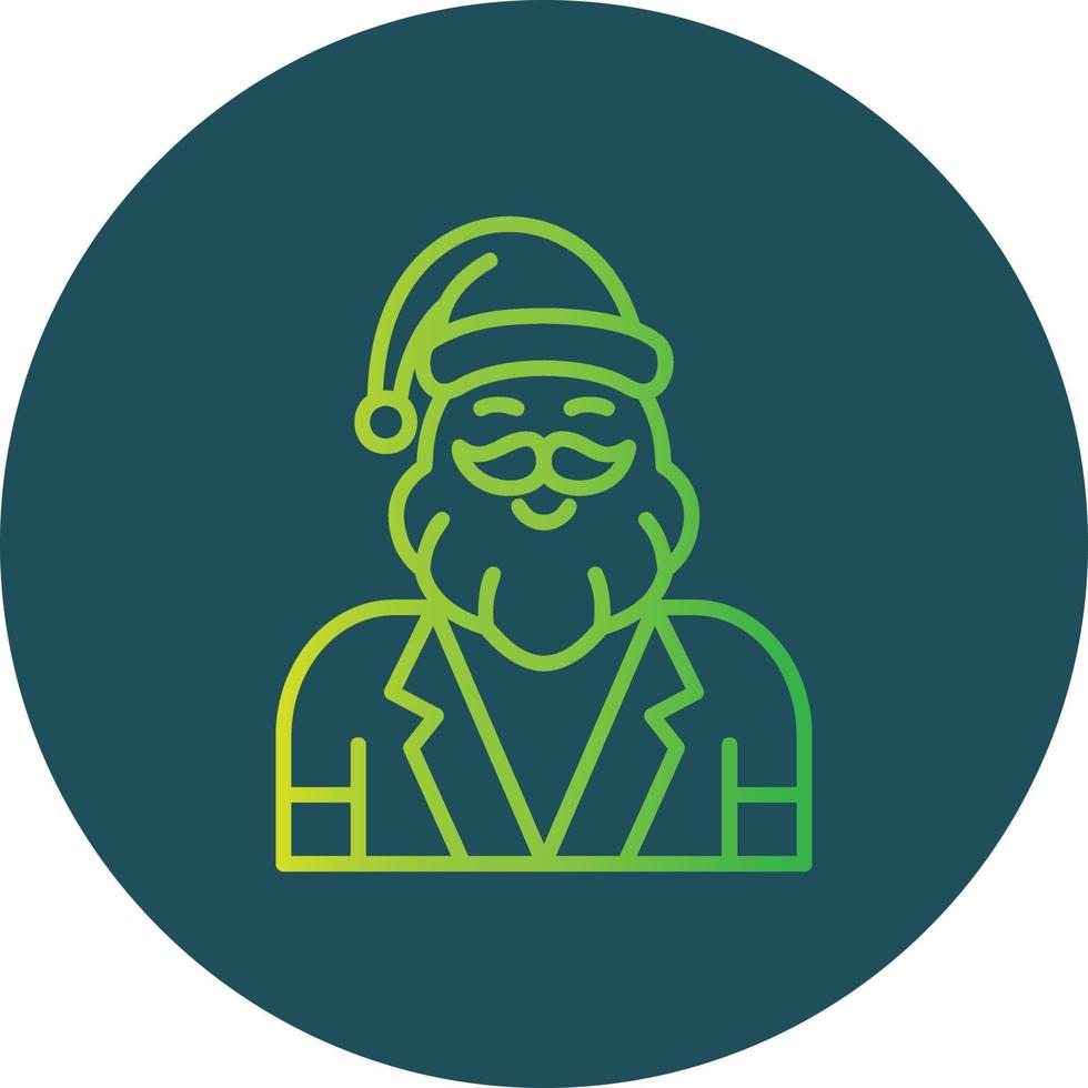 de kerstman claus creatief icoon ontwerp vector