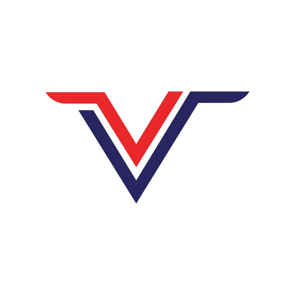 v brief logo sjabloon vector