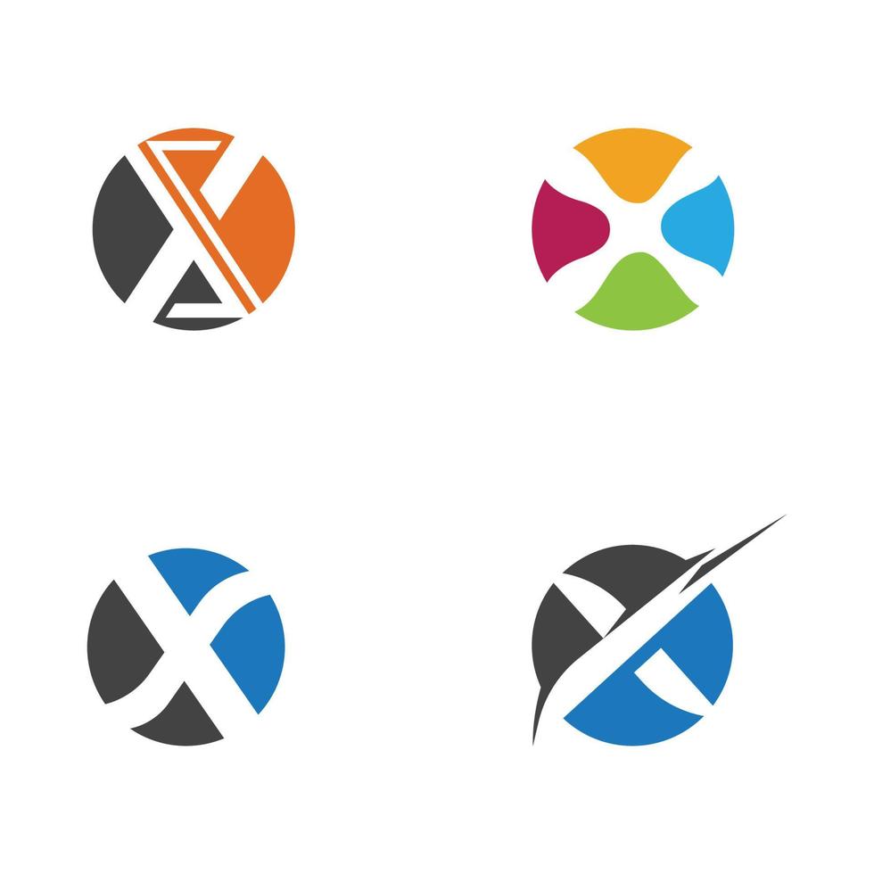 x brief logo sjabloon vector pictogram