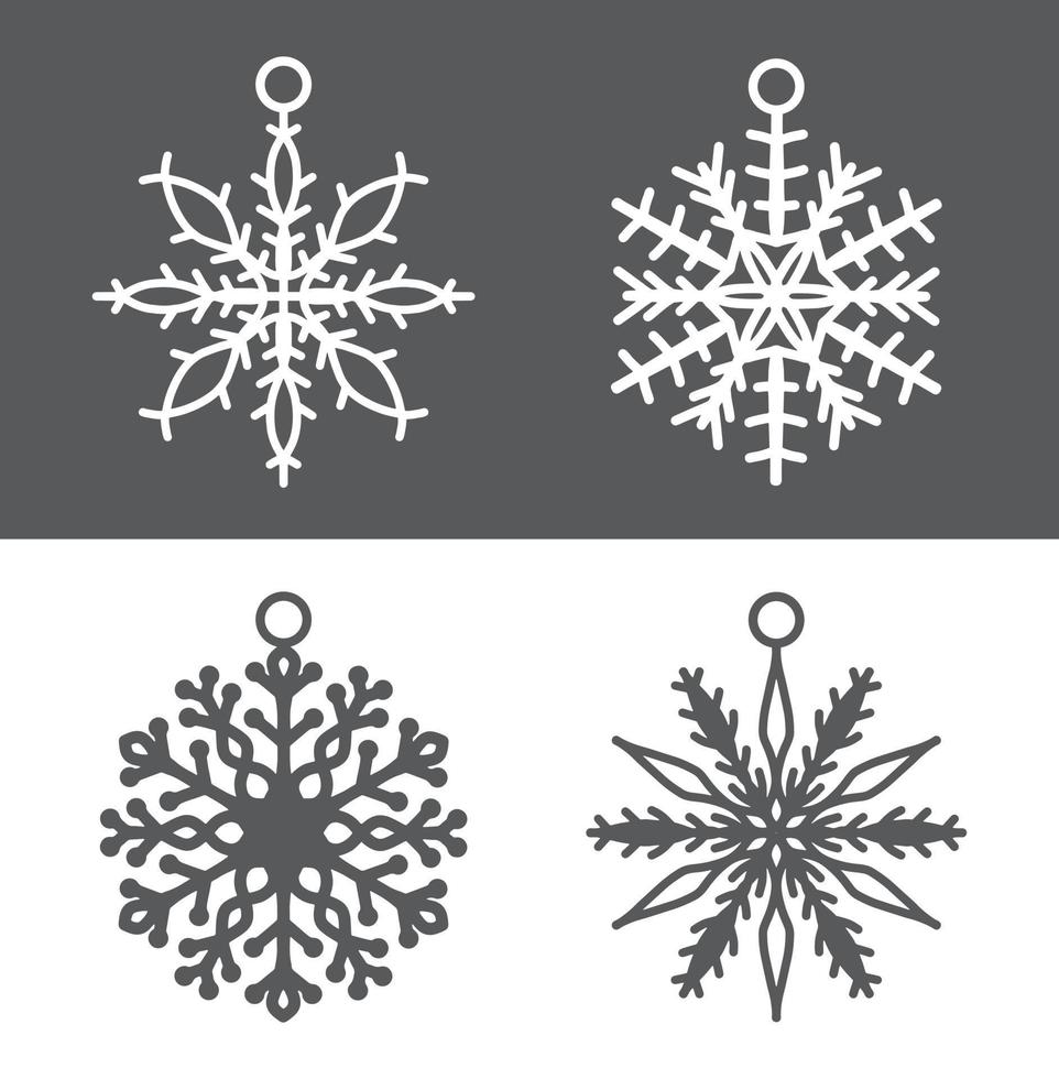 Kerstmis decoratie ornamenten elementen vector ontwerp