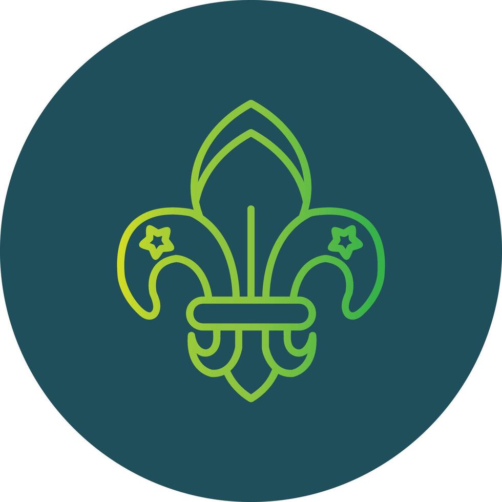 fleur de lis creatief icoon ontwerp vector