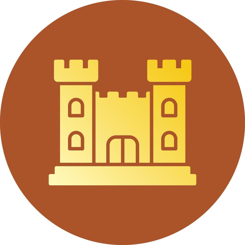 kasteel creatief icoon ontwerp vector