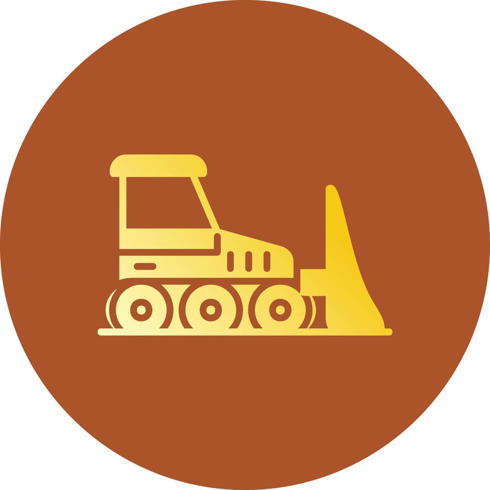 bulldozer creatief icoon ontwerp vector