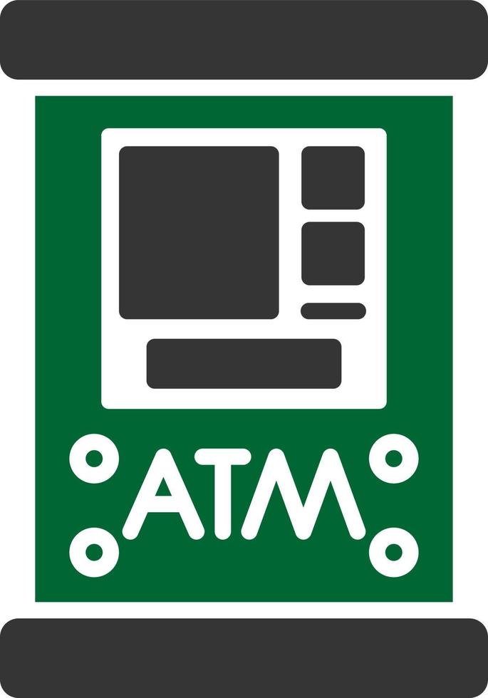 Geldautomaat machine creatief icoon ontwerp vector