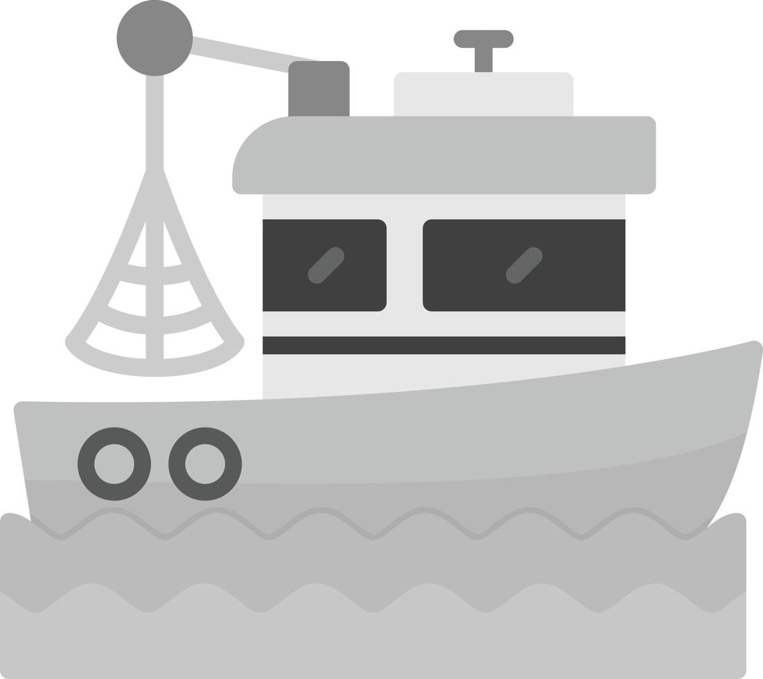 visvangst boot creatief icoon ontwerp vector