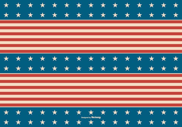 Retro Amerikaanse Patriottische Achtergrond vector