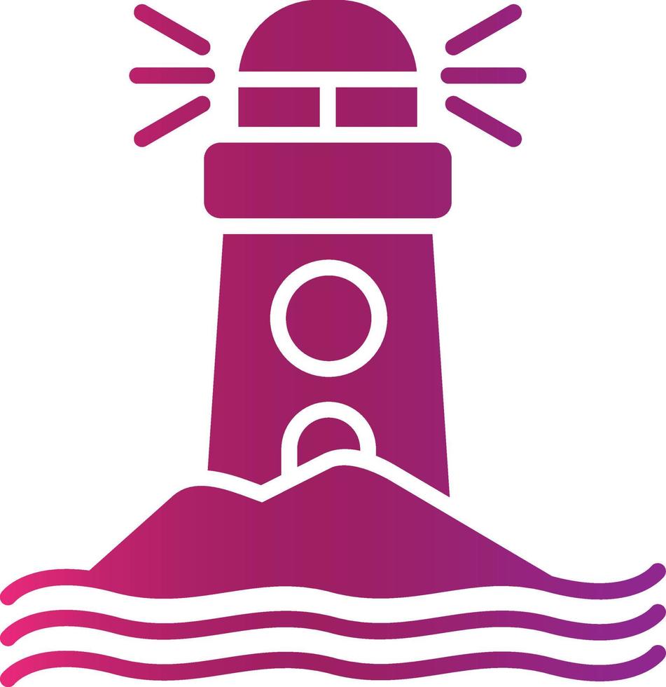 vuurtoren creatief icoon ontwerp vector