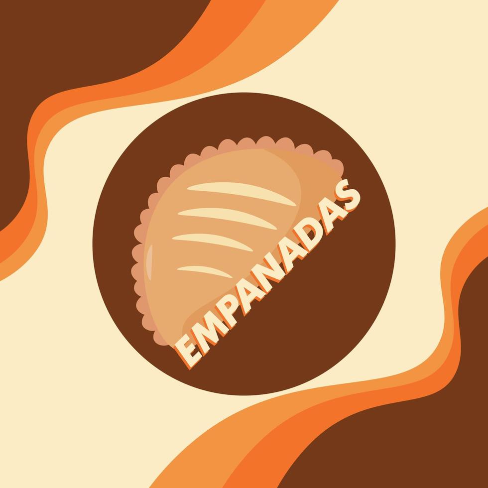 empanadas Argentinië ontwerp banier poster vector