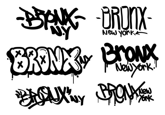 Bronx Graffiti Tagging vector