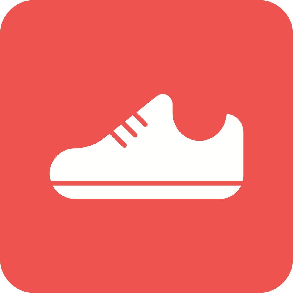 schoenen glyph ronde hoek achtergrond icoon vector