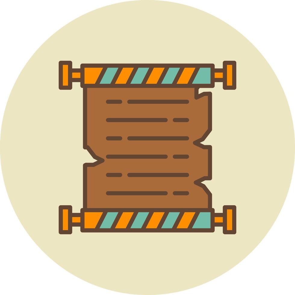 papyrus creatief icoon ontwerp vector