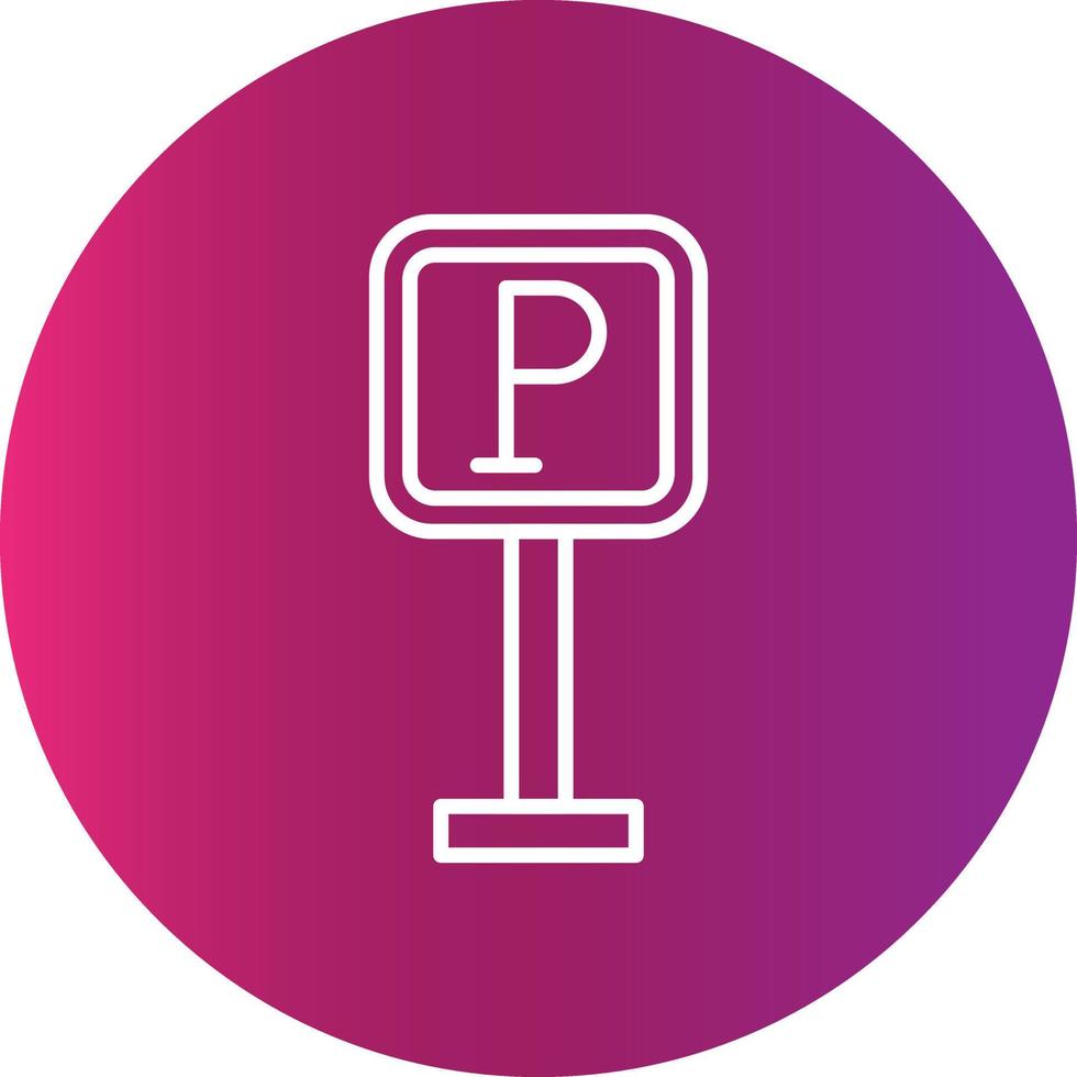 parkeren teken creatief icoon vector