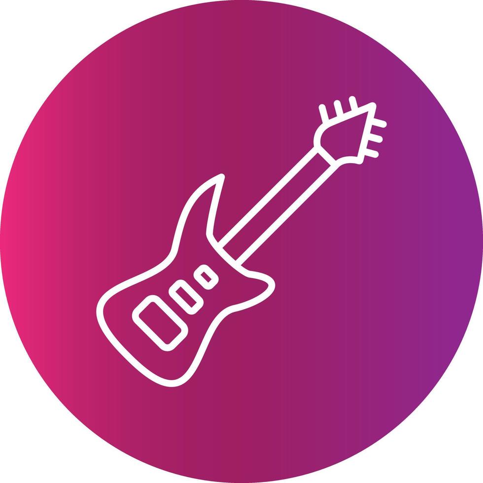 elektrisch gitaar creatief icoon vector