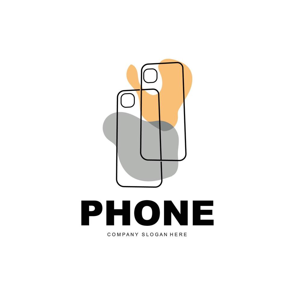 smartphone logo, communicatie elektronica vector, modern telefoon ontwerp, voor bedrijf merk symbool vector