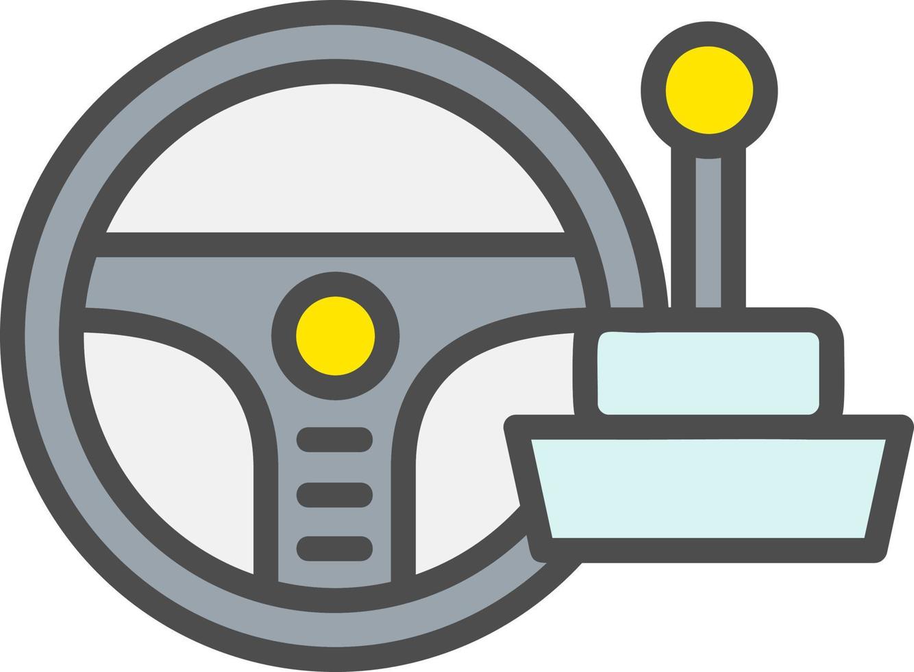 stuurwiel vector pictogram