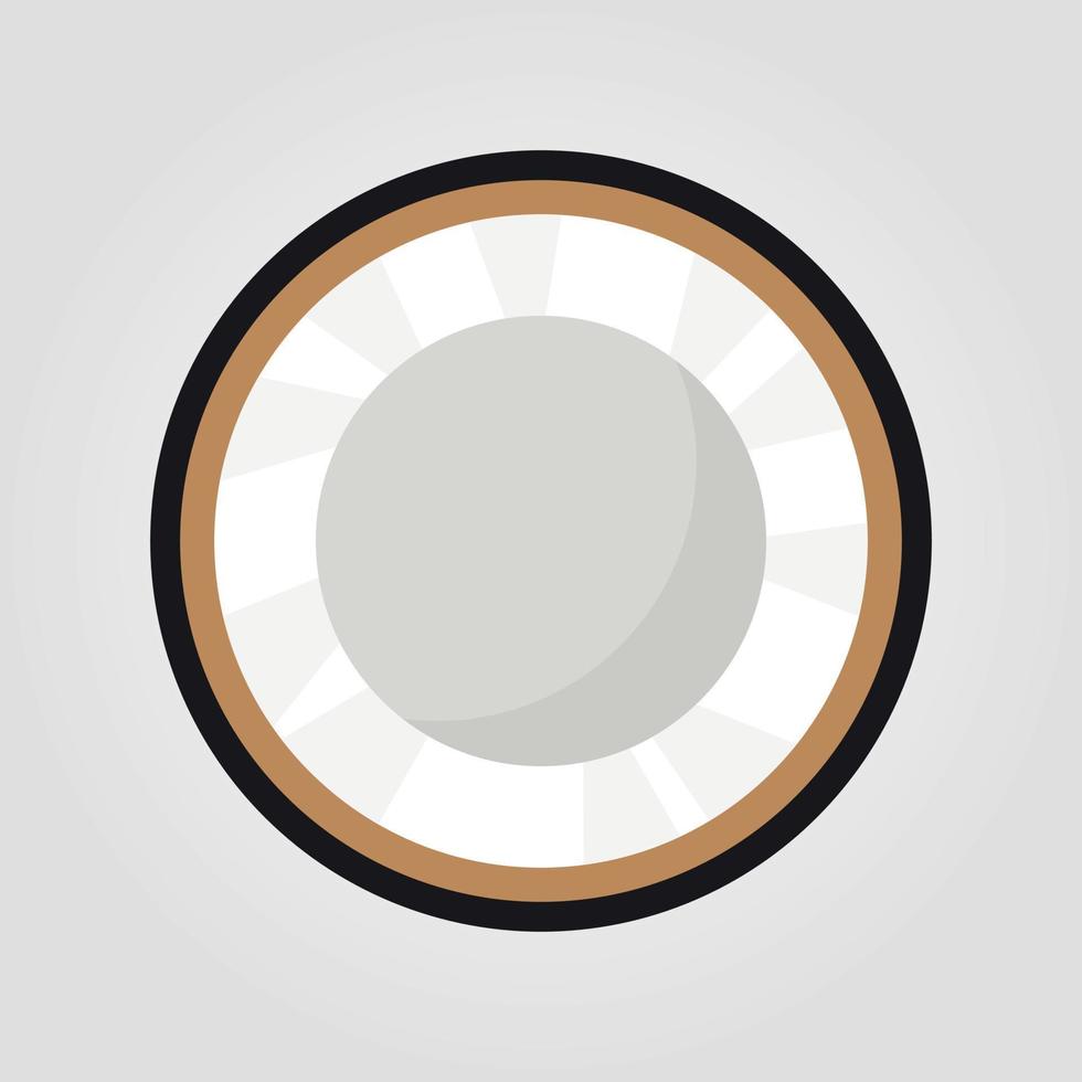 kokosnoot fruit sociaal media emoji. modern gemakkelijk vector voor web plaats of mobiel app Adobe illustrator artwork