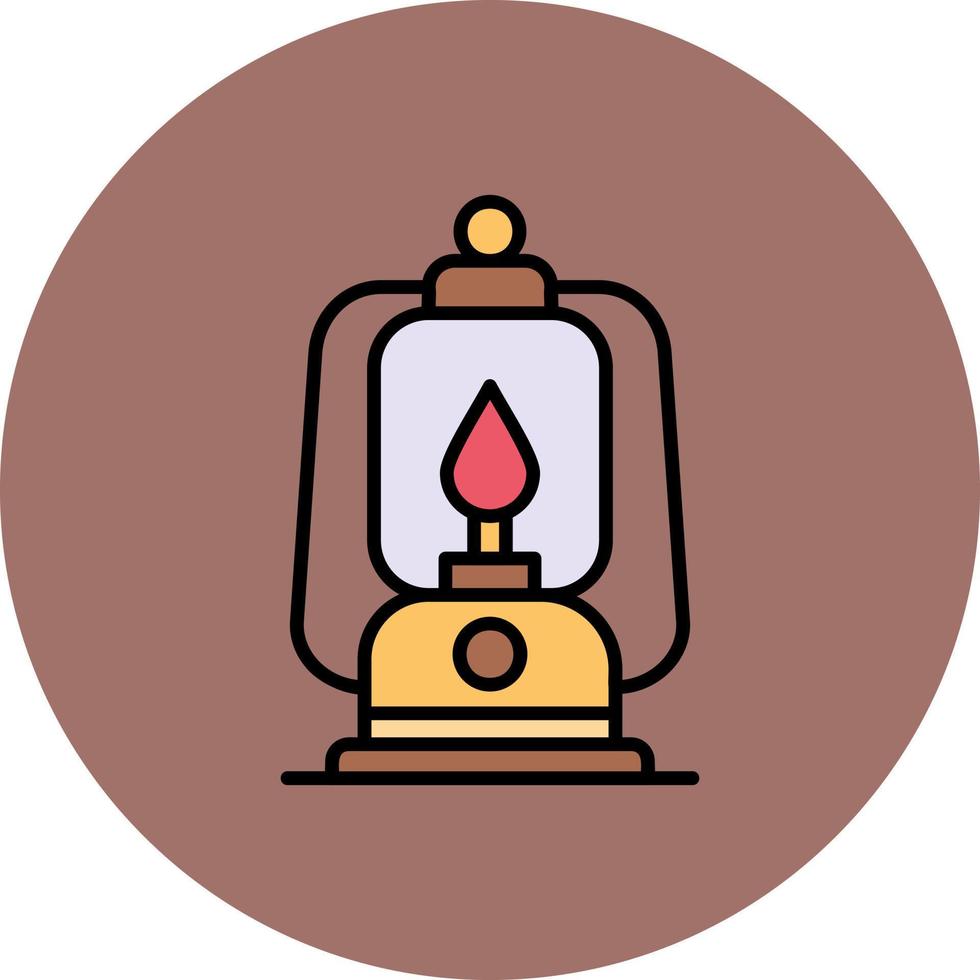 olie lamp creatief icoon ontwerp vector