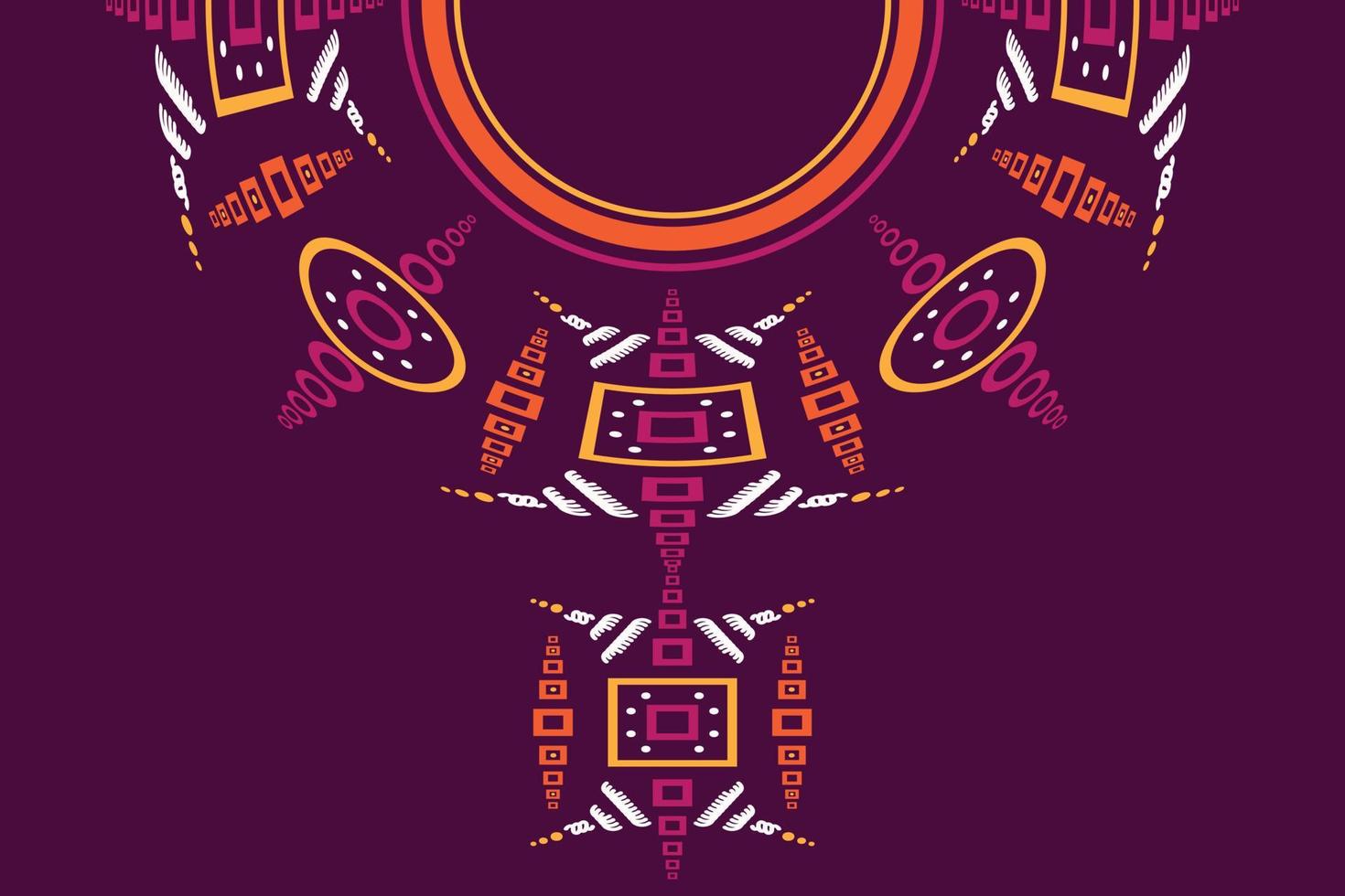 gemakkelijk kurti nek ontwerp vector motief Palestijn mode nek ornament mughal digitaal artwork textiel afdrukken Aan kleding stof, illustratie