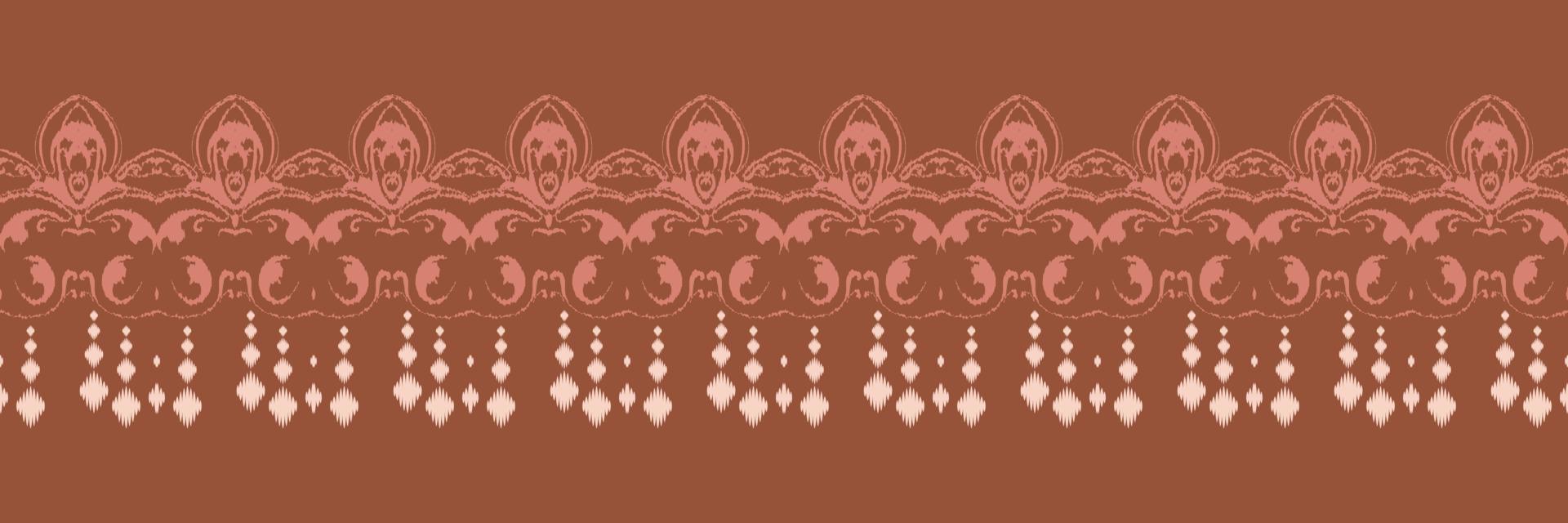 etnisch ikat structuur batik textiel naadloos patroon digitaal vector ontwerp voor afdrukken Saree kurti Borneo kleding stof grens borstel symbolen stalen partij slijtage
