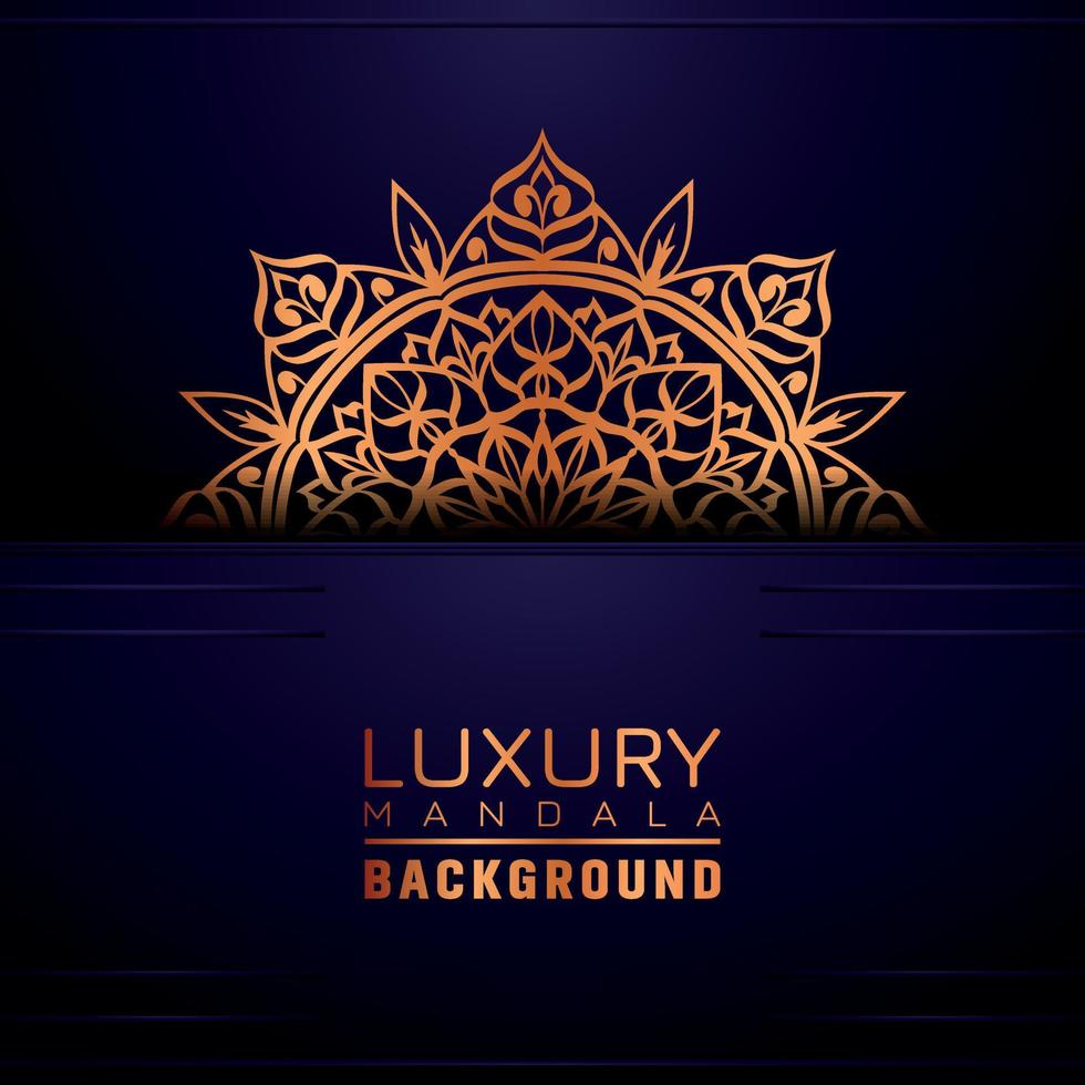 luxe sier- mandala achtergrond, arabesk stijl vector