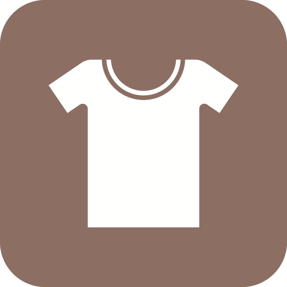 t-shirt glyph ronde hoek achtergrond icoon vector