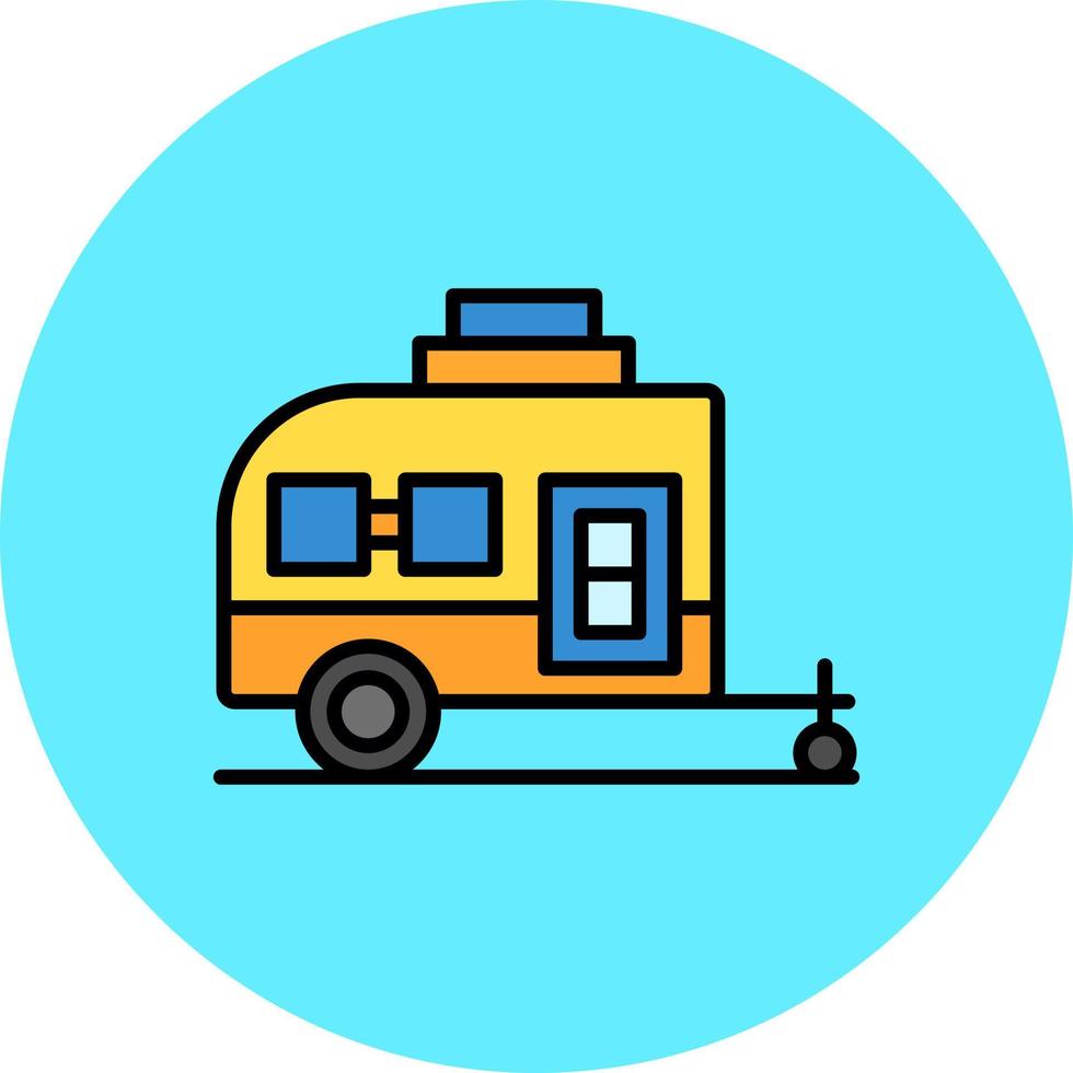 caravan creatief icoon ontwerp vector