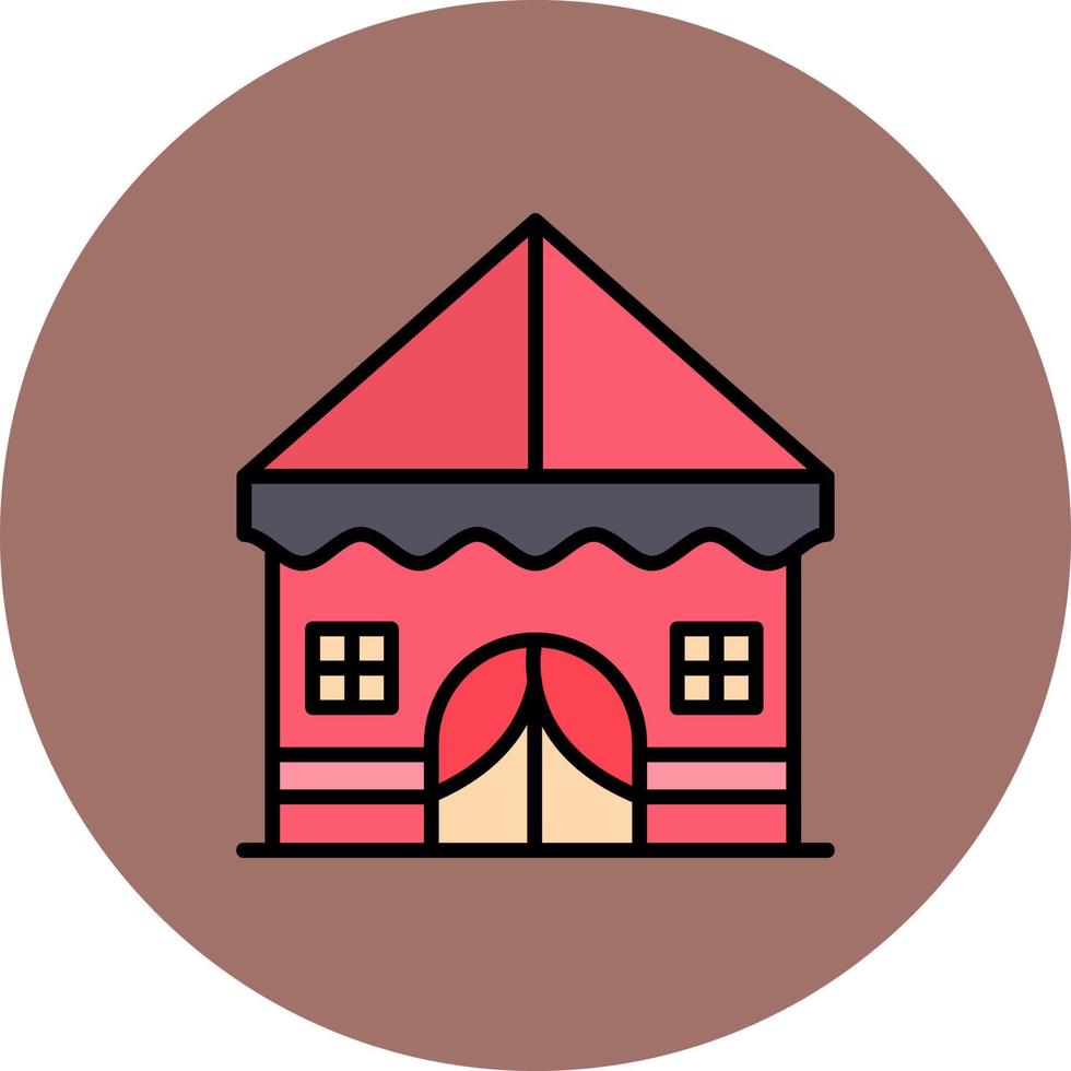 tent creatief icoon ontwerp vector