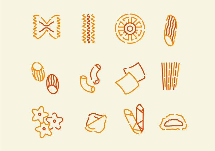 Diverse Pasta Icon vector