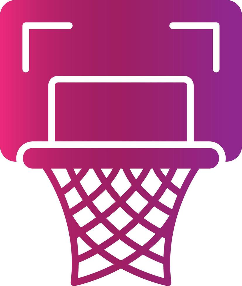 basketbal hoepel creatief icoon ontwerp vector