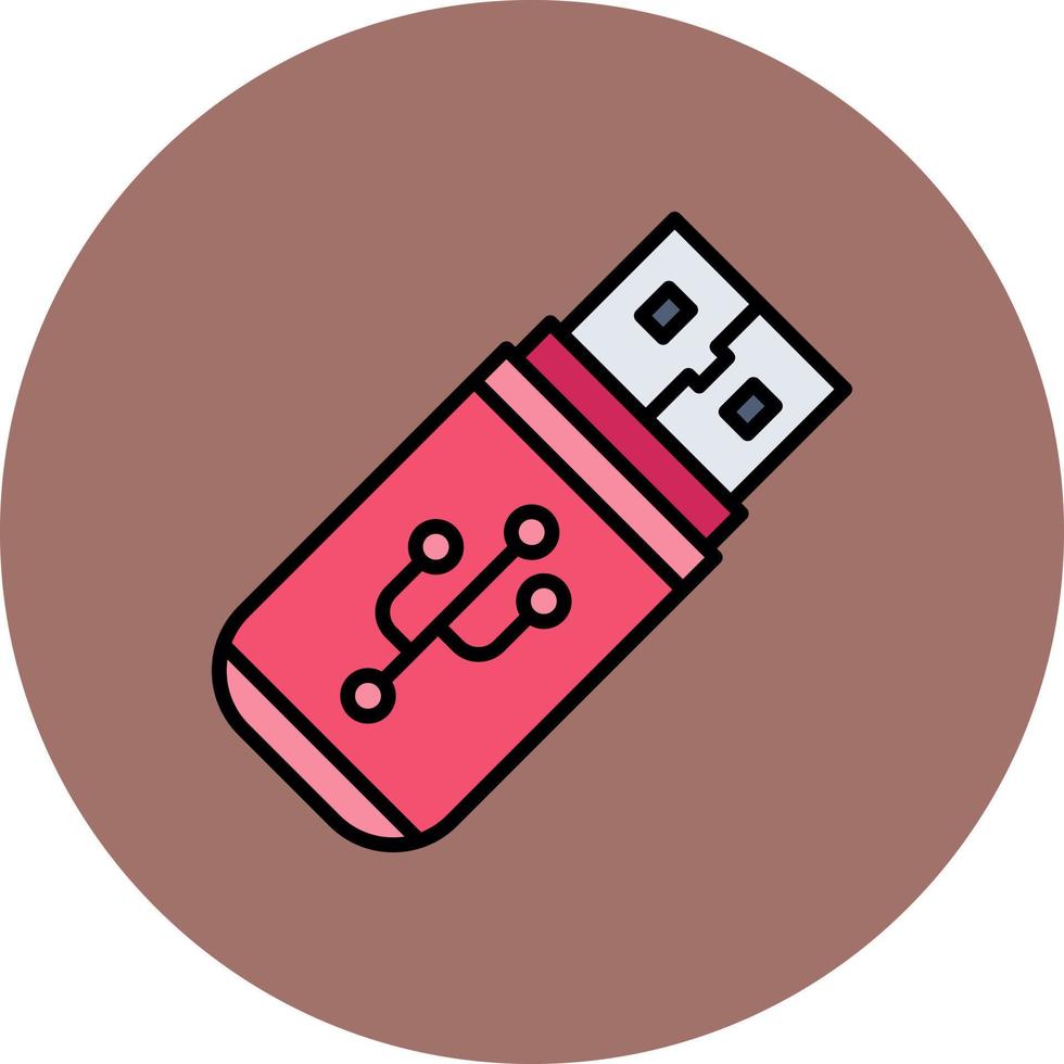 USB rit creatief icoon ontwerp vector