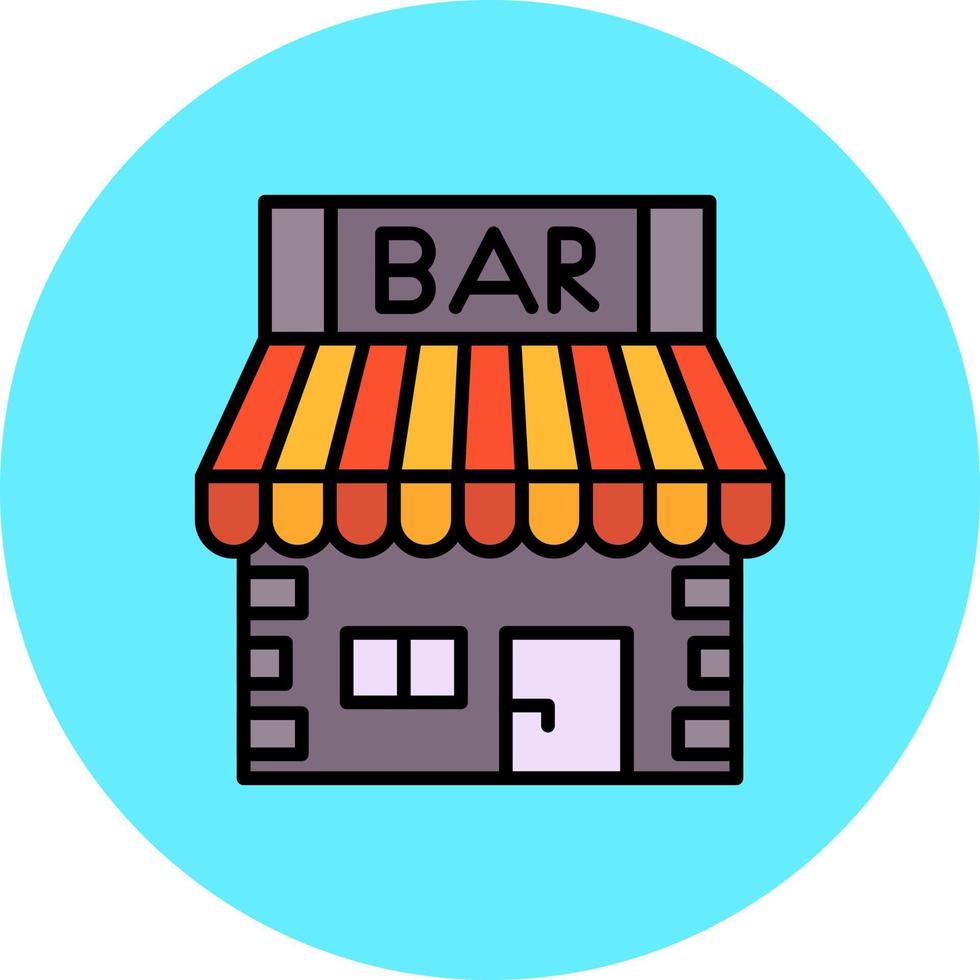 bar winkel creatief icoon ontwerp vector