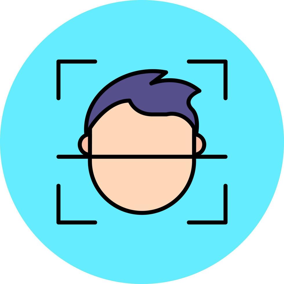 gezicht ID kaart creatief icoon ontwerp vector