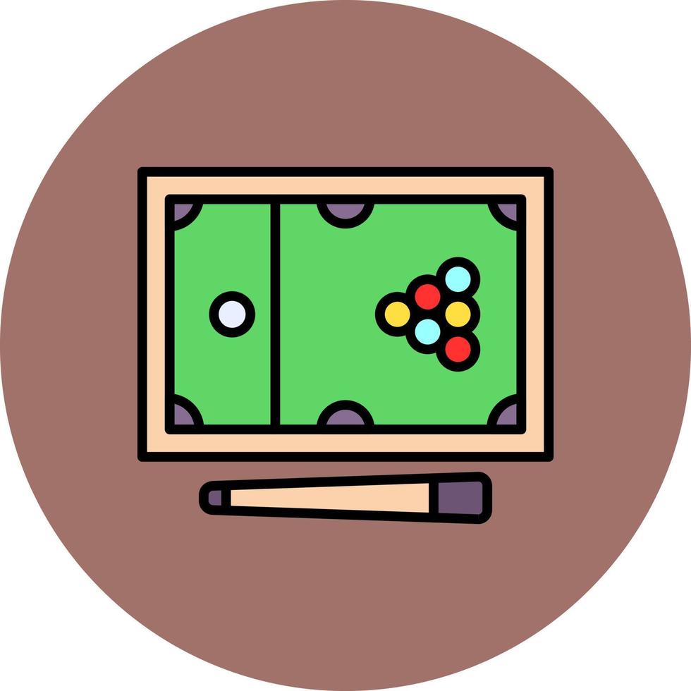 snooker creatief icoon ontwerp vector