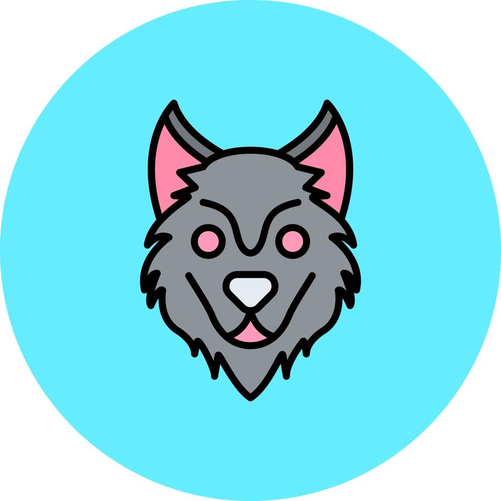 wolf creatief icoon ontwerp vector