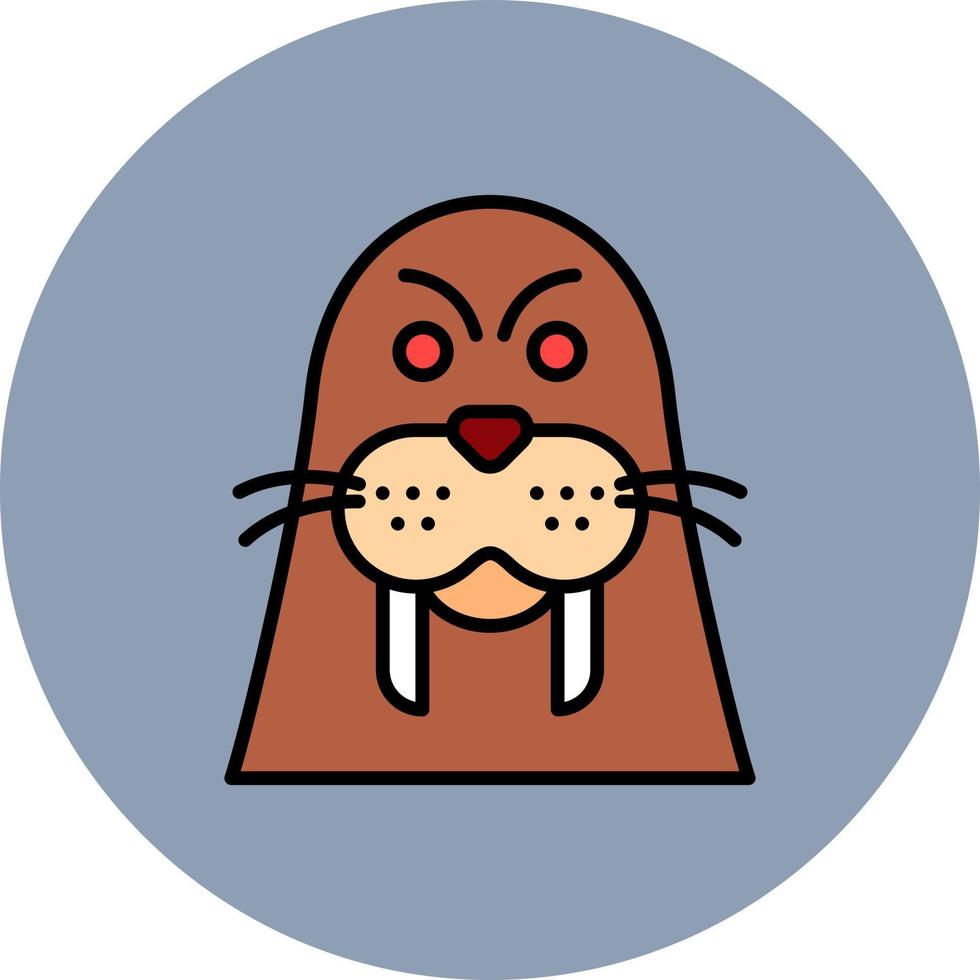 walrus creatief icoon ontwerp vector