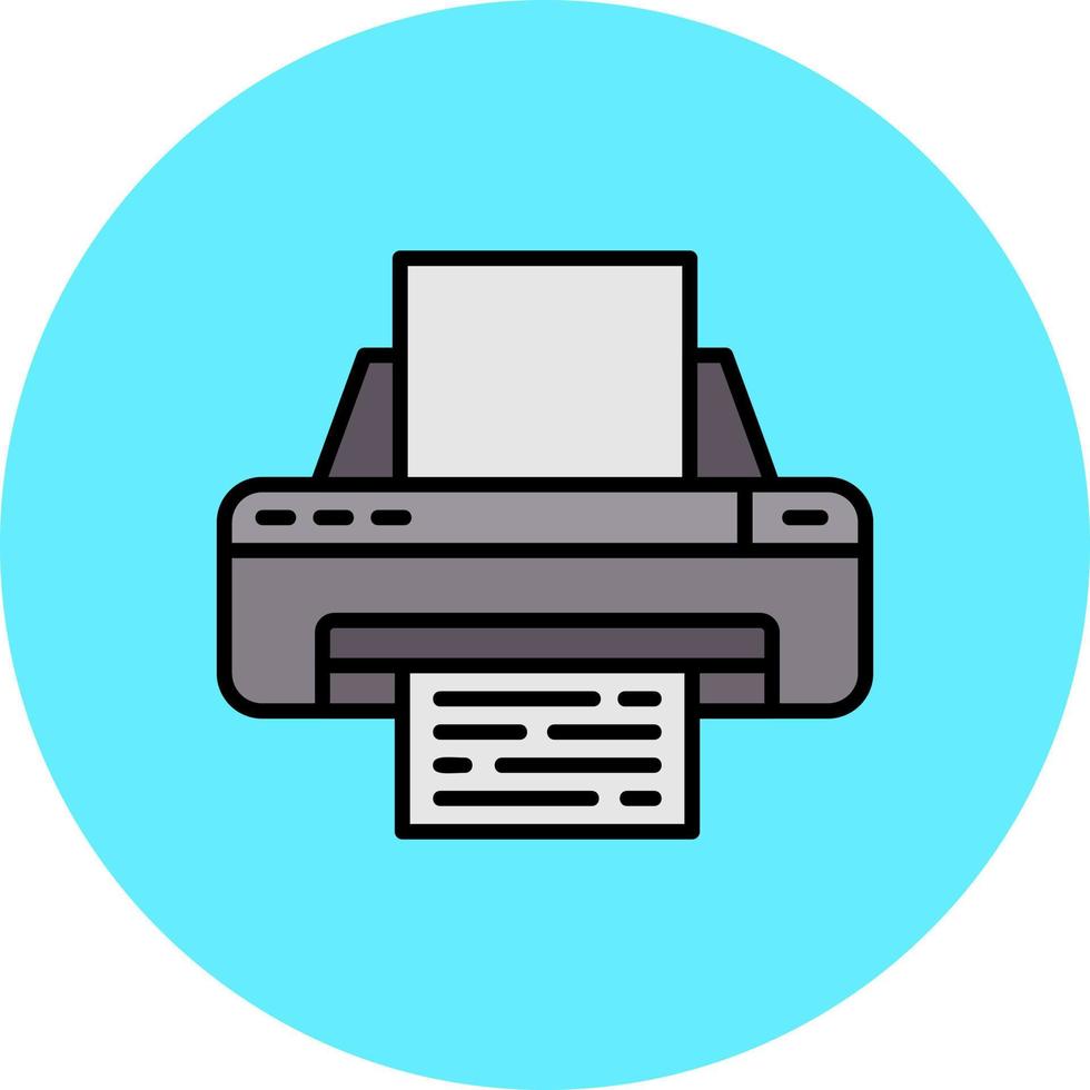 printer creatief icoon ontwerp vector