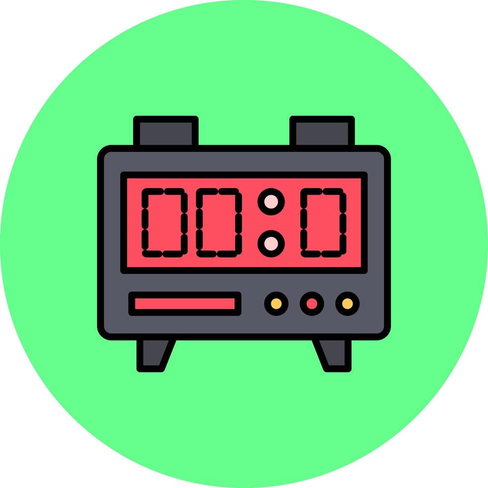 digitaal stopwatch creatief icoon ontwerp vector