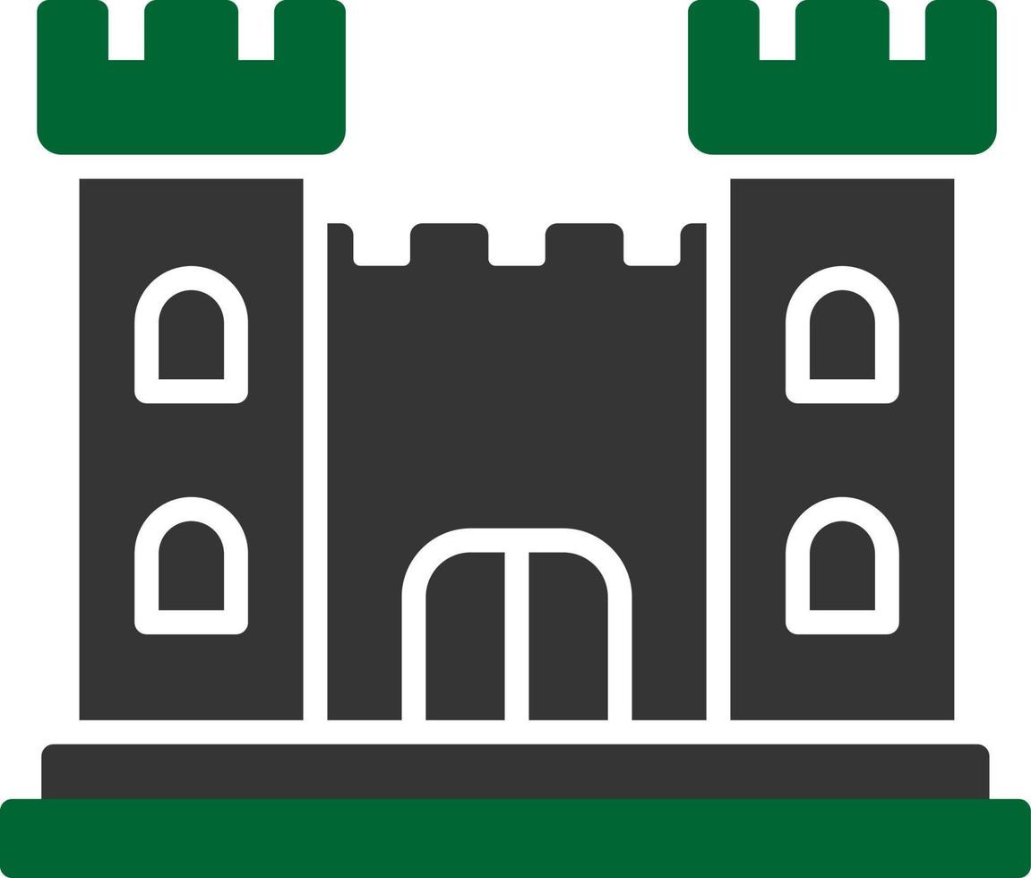 kasteel creatief icoon ontwerp vector