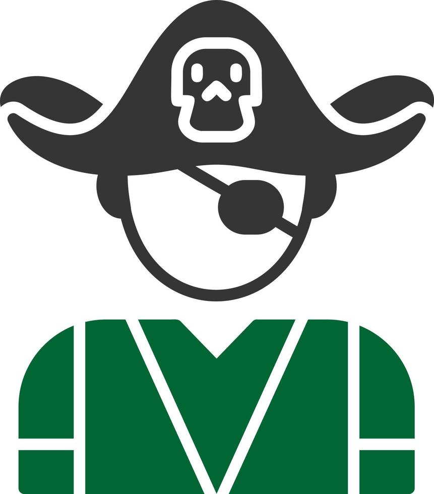 piraat creatief icoon ontwerp vector