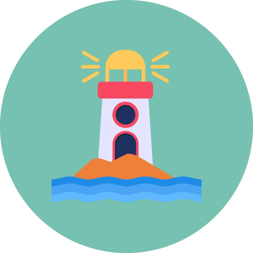 vuurtoren creatief icoon ontwerp vector