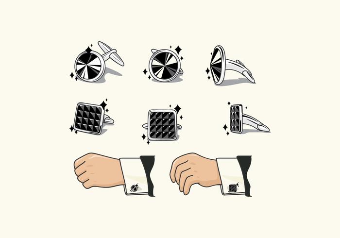 Manchetknopen Element Vector