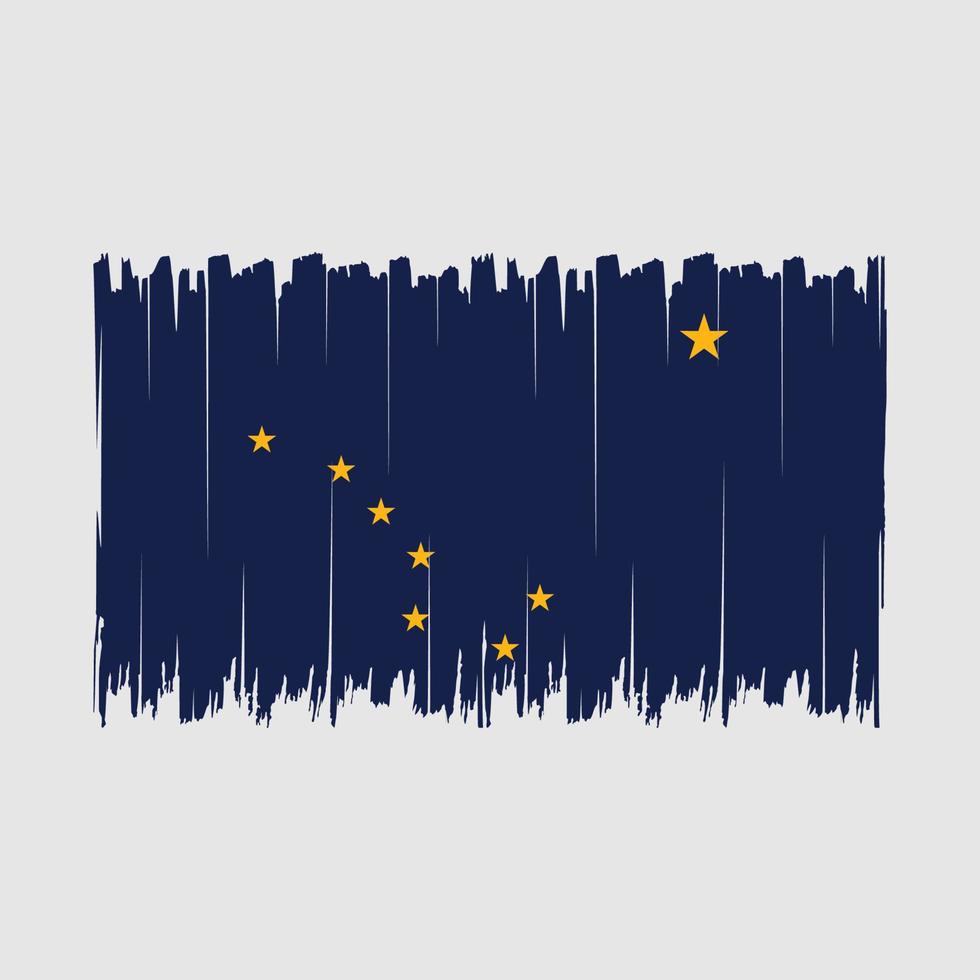 Alaska vlag borstel vector