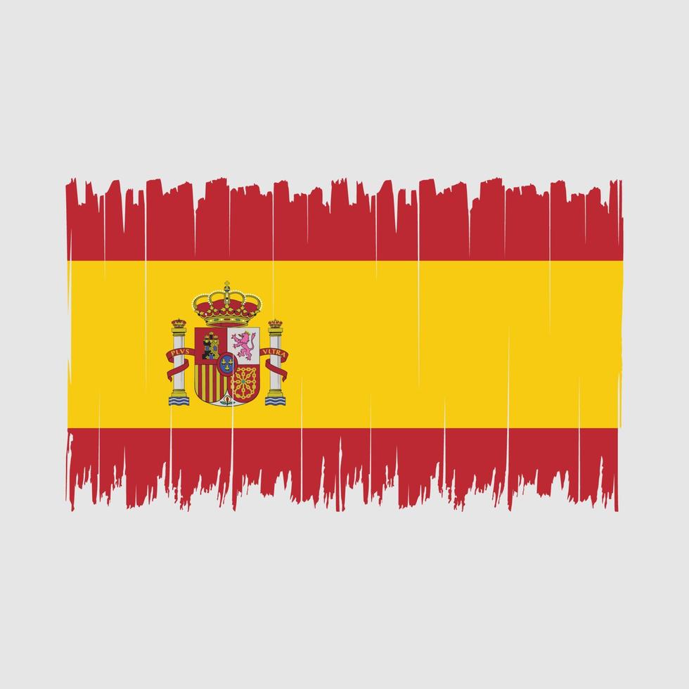 Spanje vlag borstel vector