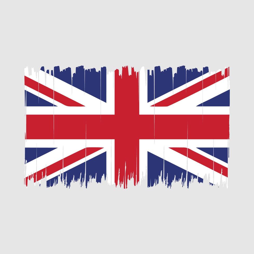 Verenigde koninkrijk vlag borstel vector