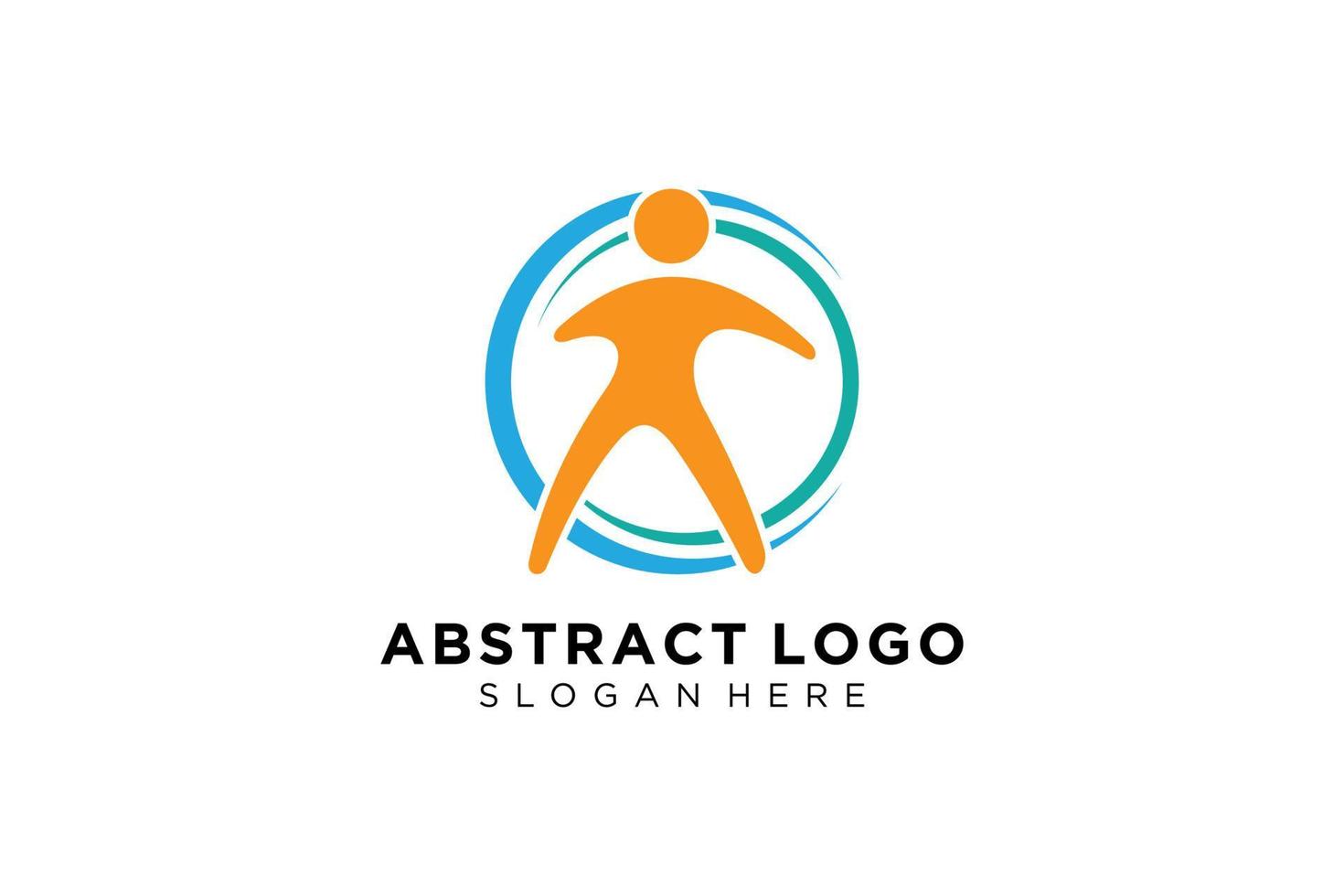 vector abstract mensen en familie logo verzameling, mensen pictogrammen, Gezondheid logo sjabloon, zorg symbool.