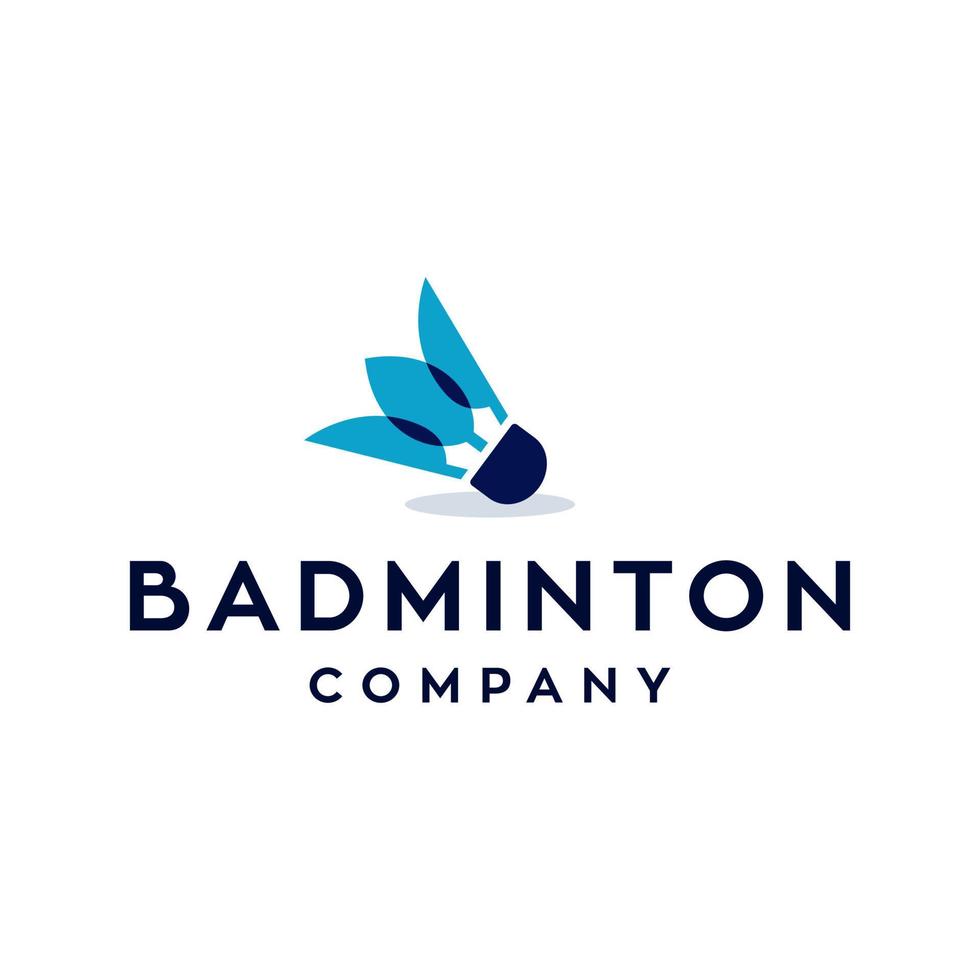 badminton shuttle toernooi logo icoon ontwerp illustratie element vector